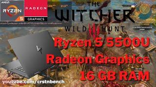 AMD Ryzen 5 5500U \ Radeon Graphics \ The Witcher 3 @1080p low settings (16GB DUAL-CHANNEL RAM)