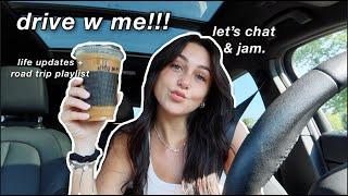 DRIVE WITH ME + my summer/roadtrip playlist!