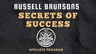 Russell Brunson's Secrets Of Success Affiliate Program | 40% Recurring Commissions + 10% 2nd Tier.