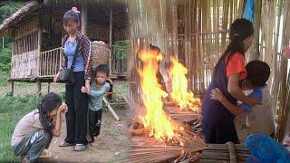 Ngoc stays home to take care of her mischievous younger brother while her mother goes to work