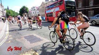 Highlights from the World Naked Bike Ride London (WNBR)