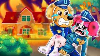 Papillon, Please Wake Up!!! - I Won't Abandon!? - Sheriff Labrador Animation