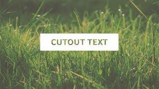 Cutout Text Effect | HTML & CSS