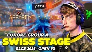 INSANELY LONG OVERTIME! SWISS STAGE HIGHLIGHTS! | RLCS 2025 | GROUP A | EUROPE Open #2