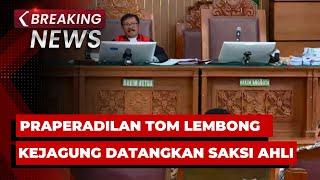 BREAKING NEWS - Sidang Praperadilan Tom Lembong, Kejagung Hadirkan Saksi Ahli