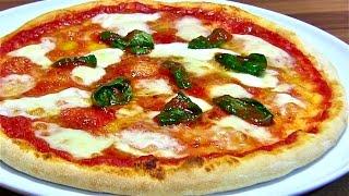 Pizza-Pizza Margherita-Pizza Margherita selber machen-Pizzateig-Pizzasauce