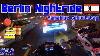 NIGHTRIDE in BERLIN mit der R7! - Yamablue Geburtstag | #yamahar7 #r7 Motovlog