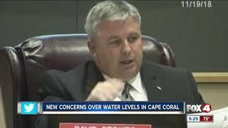 New concerns over water levels in Cape Coral