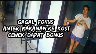 GAGAL FOKUS, ANTER MAKANAN KE KOST CEWEK KASIH BONUS || GRAB MUARA ENIM