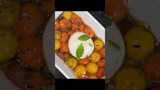  Easy Burrata Salad Recipe | Perfect Family Appetizer with Cherry Tomatoes and Garlic