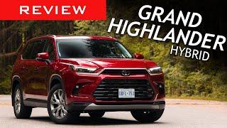2025 Toyota Grand Highlander Hybrid Review / The Best 3-row hybrid SUV from Toyota