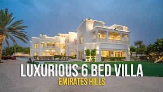 Luxurious 6 Bed Villa with Full Golf Course and Skyline View in Emirates Hills