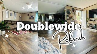 Doublewide Refresh | Living Room Rearrange #manufacturedhome