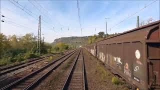 Führerstandsmitfahrt / Cabview  rechte Rheinstrecke Neuwied - Bonn Beuel / Video 125-4K Video