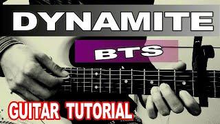 Bts - DYNAMITE - GUITAR TUTORIAL