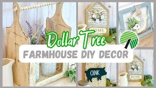 AMAZING Dollar Tree FARMHOUSE DIYs for 2023! Budget Friendly Farmhouse Home Decor DIYS