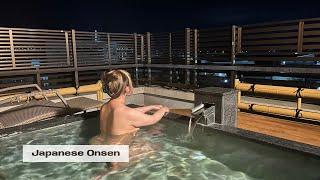JAPANESE ONSEN VLOG ,japanese hot baths|  Open-air bath with a view near the sea |  Tohoku, Miyagi