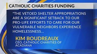 Landry vetoes $1 million for shelters for Catholic Charities of Acadiana