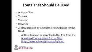 7 Ways to Make Your Class Accessible - Fonts