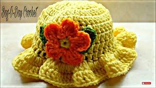 Crochet Easy Baby Toddler Hat | Bag o day Crochet Tutorial 220
