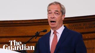 Nigel Farage's Reform UK party launches its manifesto – watch live