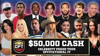 H3H3, NELK, & Hawk Tuah Compete against NBA Legends & Celebrities for $50,000 | Celebrity Poker Tour