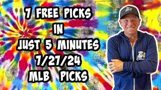 MLB Best Bets for Today Picks & Predictions Saturday 7/27/24 | 7 Picks in 5 Minutes