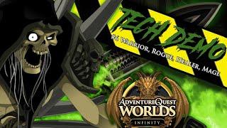 AQW Infinity Tech Demo 6! Starter Classes + Skull Sword Quest! ( Healer - Mage - Warrior - Rogue)