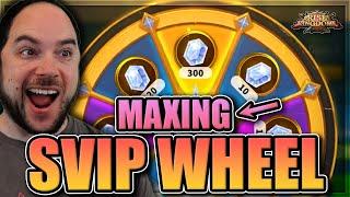 Unlocking all SVIP Rewards & Bundles [also Shajar Wheel] Rise of Kingdoms