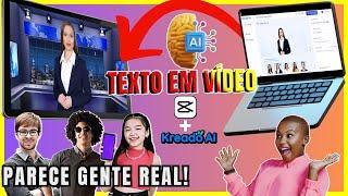 #Kreado AI - Faça vídeos com pessoas realistas de graça com o Kredo AI e o Capcut!