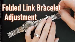 Gkimmy How To] Folded link bracelet sizing adjustment, Seiko 5, Vintage watches