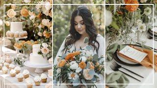 Wedding Decoration Ideas  | Stunning Orange & Green Decor Inspiration