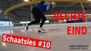 Straights, getting on the edge, NOT over the edge: Speedskating technique #10