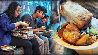 Kolkata Famous Early Morning Breakfast | Indian Street Food | Street Food | silent food vlog