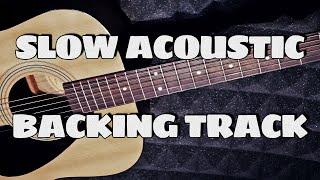 Slow Acoustic Guitar Backing Track G Minor | Chord Changes