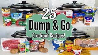 25 EASY DUMP & GO CROCKPOT DINNERS | SO GOOD SIMPLE & TASTY SLOW COOKER RECIPES | JULIA PACHECO