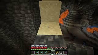 Making Stairs into a huge cave is easy with sand or gravel - Minecraft 1.21