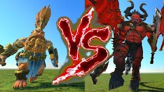 Daemon Slayer VS Daemon Prince of Khorne. Total War Warhammer 3