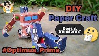 DIY | Paper Craft | Optimus Prime | Transformers | Does it transform?