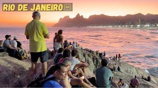 FROM IPANEMA TO COPACABANA – FANTASTIC SUNSET IN THE MOST VIBRANT AREA OF RIO DE JANEIRO 【4K】 2024