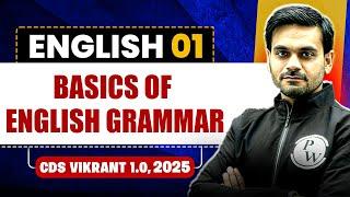 Basics of English Grammar | English for CDS 1, 2025 | CDS Vikrant 1.0 2025