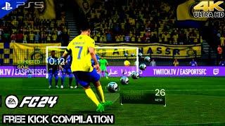 EA FC 24 - Top Goals Free Kick Compilation #1 | PS5 [4K 60FPS]