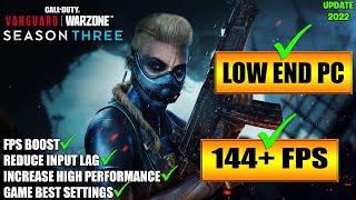 COD WARZONE SEASON 3: Low End Pc increase performance / FPS with any setups! Best Settings 2022
