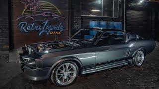 Mustang Eleanor on wheels! Custom manifolds and engine installed!