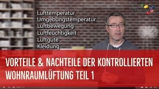 Vorteile und Nachteile einer kontrollierten Wohnraumlüftung Teil 1