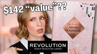 WORTH IT, OR TRASH?? Unboxing the Makeup Revolution 2024 Advent Calendar 