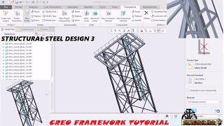 STRUCTURAL STEEL DESIGN 3 || CREO FRAMEWORK TUTORIAL || PRACTICE EXERCISE