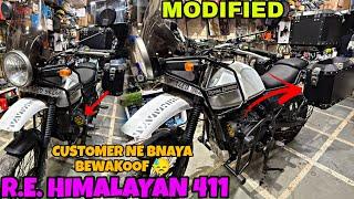 R.E. HIMALAYAN 411 Touring ke liye tagdi Hui Ready | Modification | Crash Guard | Saddle | TopRack |