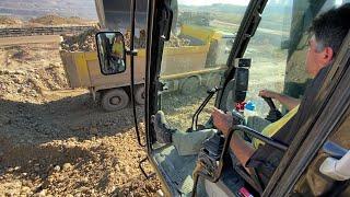 Caterpillar 385C Excavator Loading Trucks - Operator View - Sotiriadis/Labrianidis Mining Works