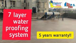 7 LAYER WATERPROOFING ON CHINA MOSAIC TILES || ENGINEERPLUS || P. S. CIVIL